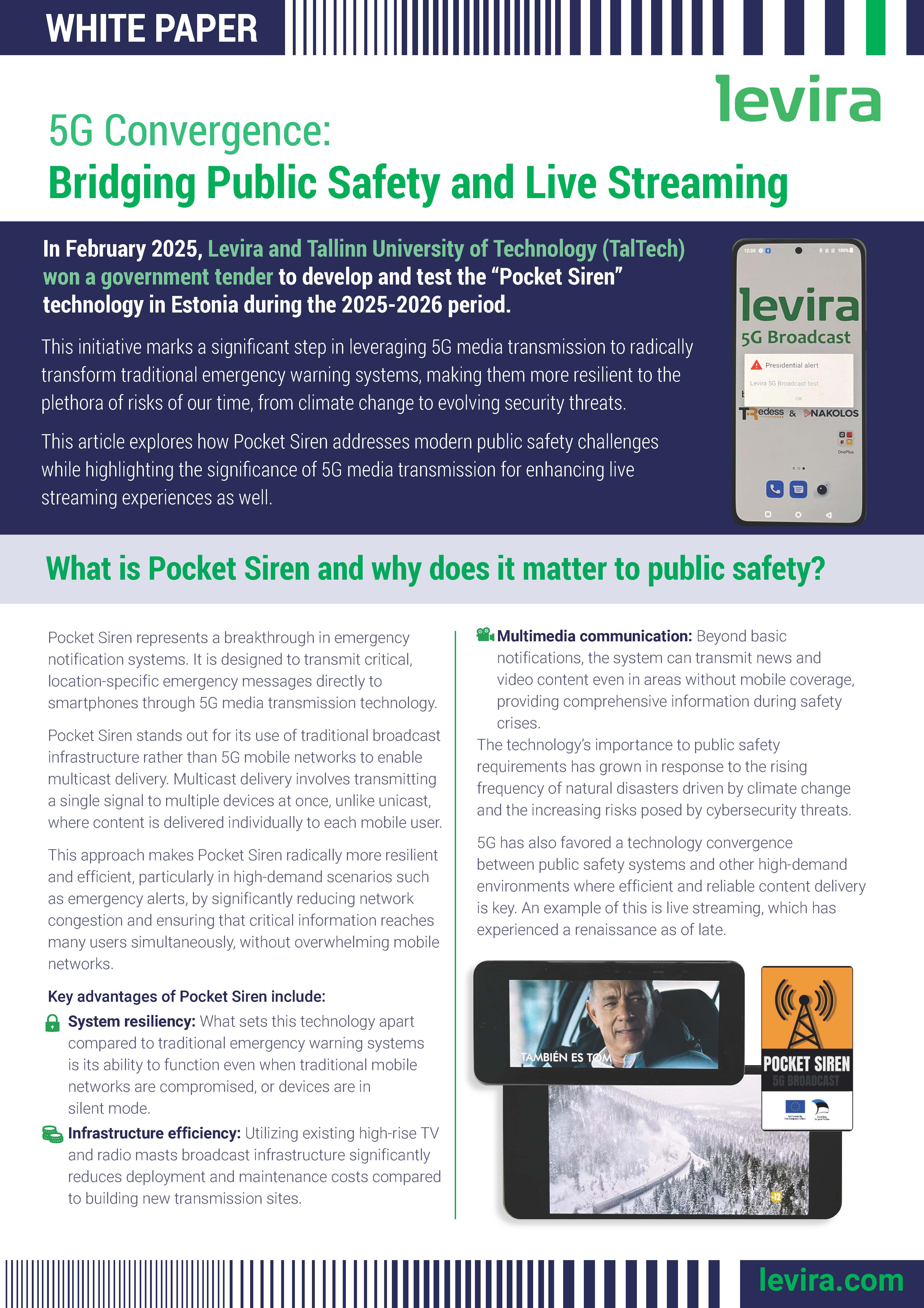 5G Convergence: Bridging Public Safety and Live Streaming